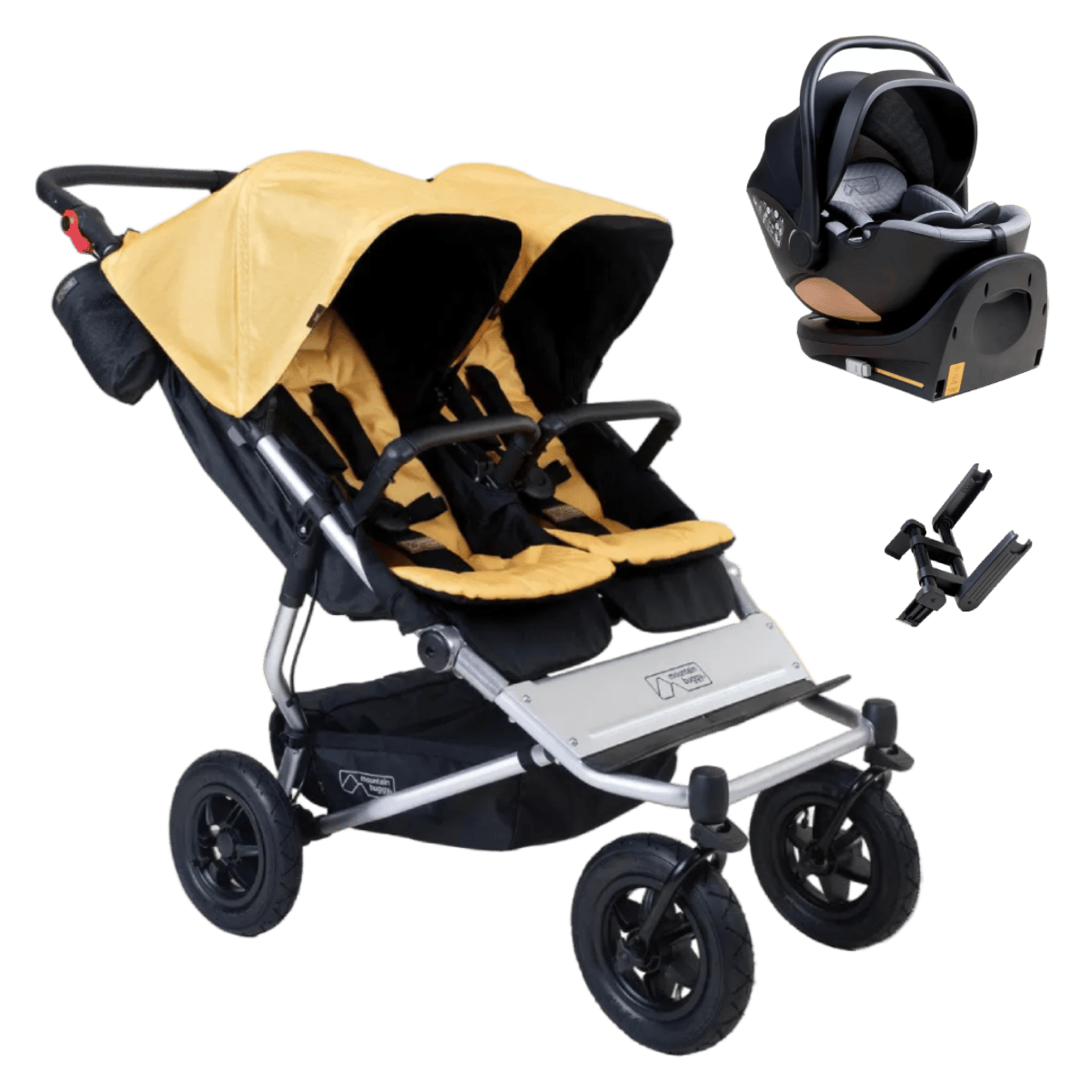 Mountain Buggy Duet Car Seat Bundle - Solare