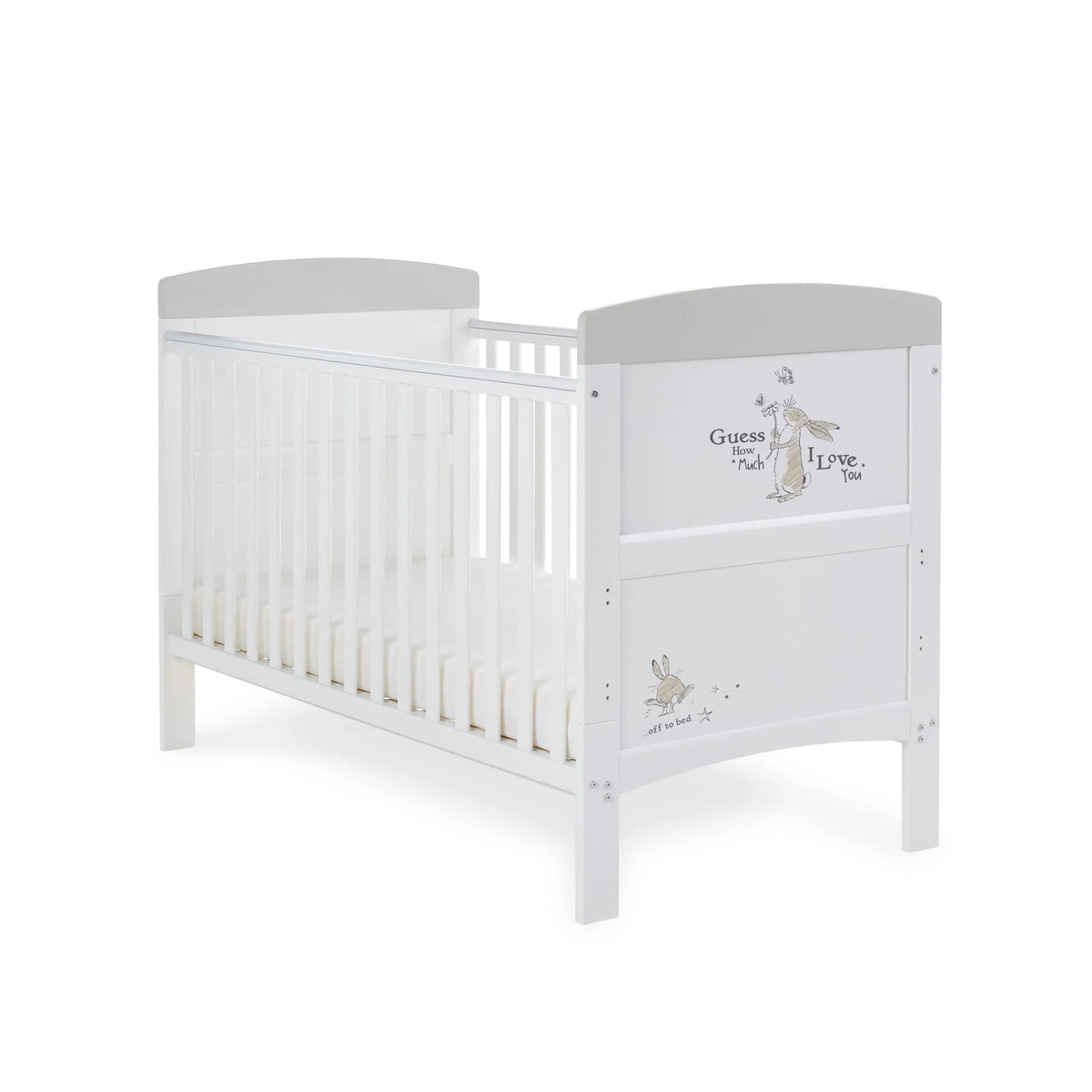 OBaby Grace Inspire Cot Bed - Guess How Much I Love You, Scribble