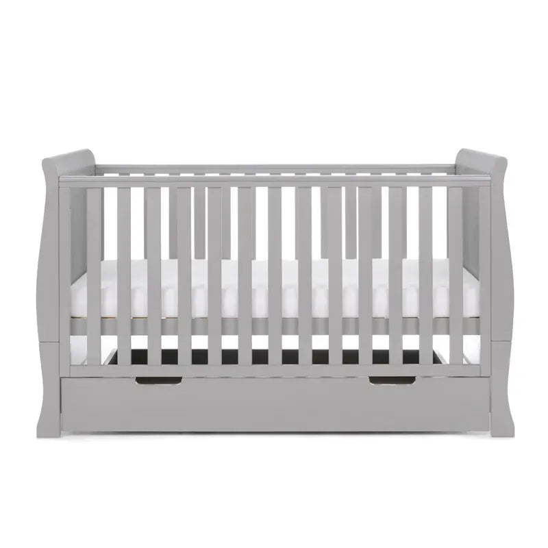 Obaby Stamford Classic Sleigh (3 Piece) Room Set - Warm Grey