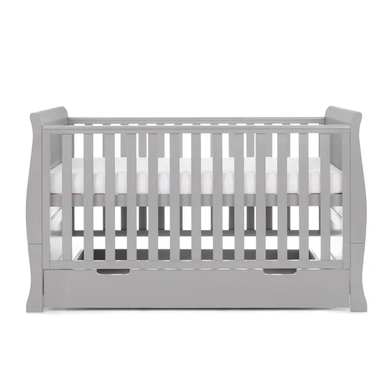 Obaby Stamford Classic Sleigh (3 Piece) Room Set - Warm Grey