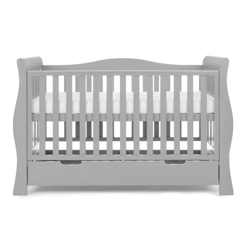 Obaby Stamford Luxe Sleigh (2 Piece) Room Set - Warm Grey