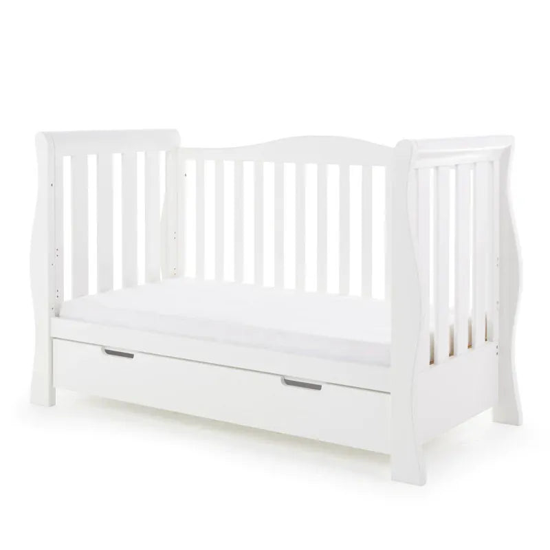 Obaby Stamford Luxe Sleigh (2 Piece) Room Set - White