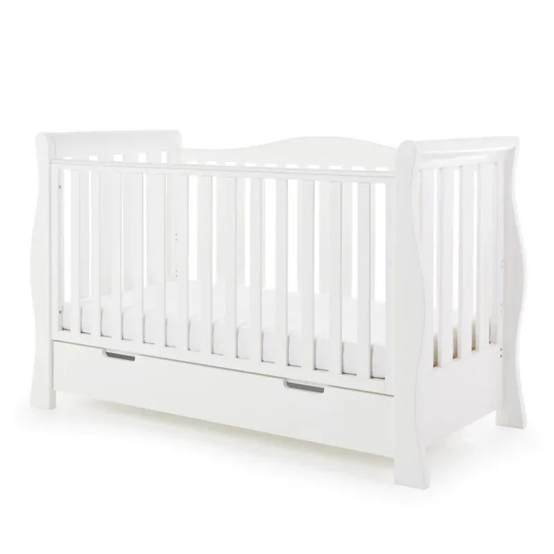 Obaby Stamford Luxe Sleigh (2 Piece) Room Set - White