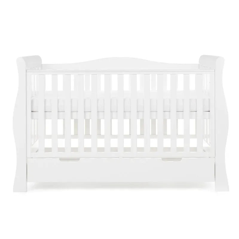 Obaby Stamford Luxe Sleigh (2 Piece) Room Set - White