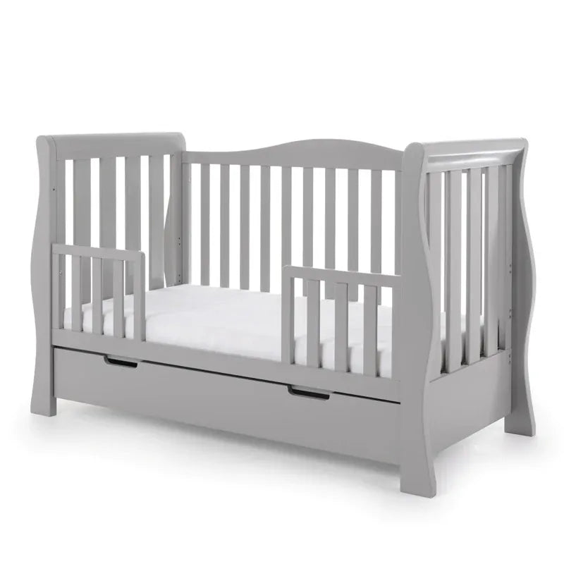 Obaby Stamford Luxe Sleigh (3 Piece) Room Set - Warm Grey