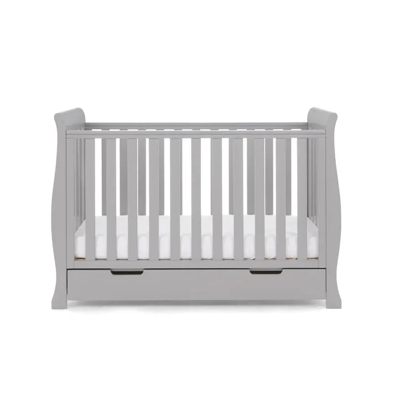 Obaby Stamford Mini Sleigh (3 Piece) Room Set - Warm Grey