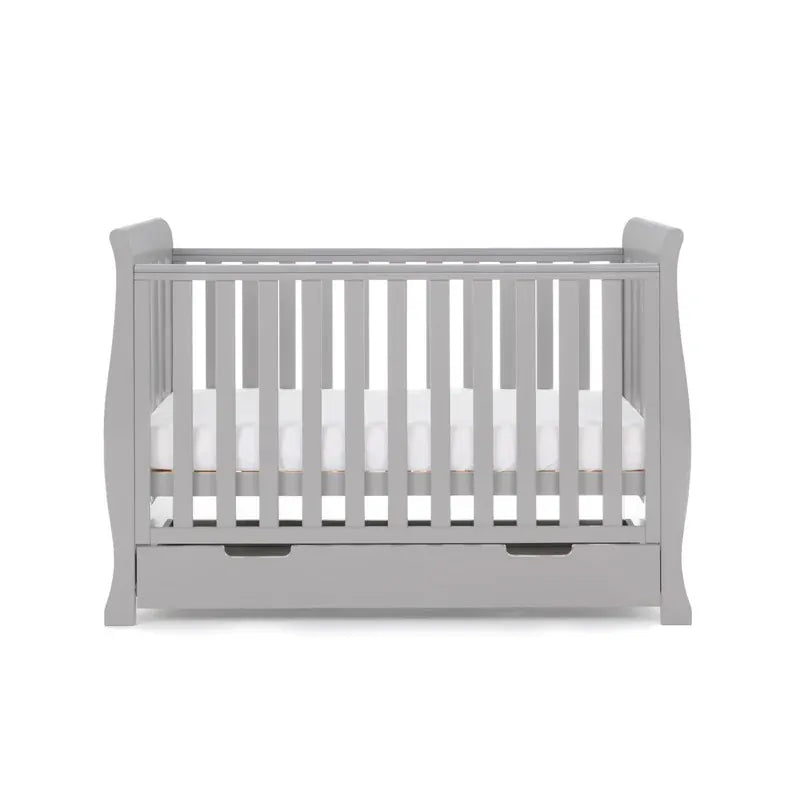 Obaby Stamford Mini Sleigh (3 Piece) Room Set - Warm Grey
