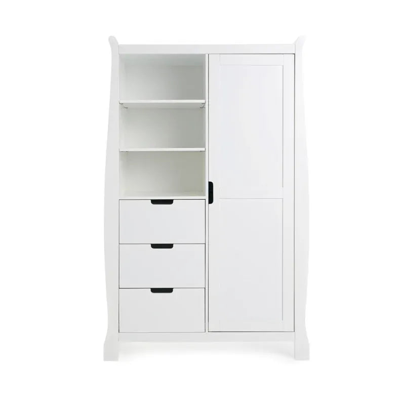Obaby Stamford Mini Sleigh (3 Piece) Room Set - White