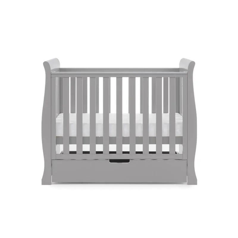 Obaby Stamford Space Saver Sleigh (2 Piece) Room Set - Warm Grey