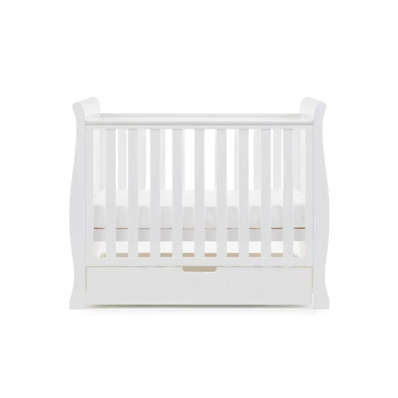 Obaby Stamford Space Saver Sleigh (2 Piece) Room Set - White