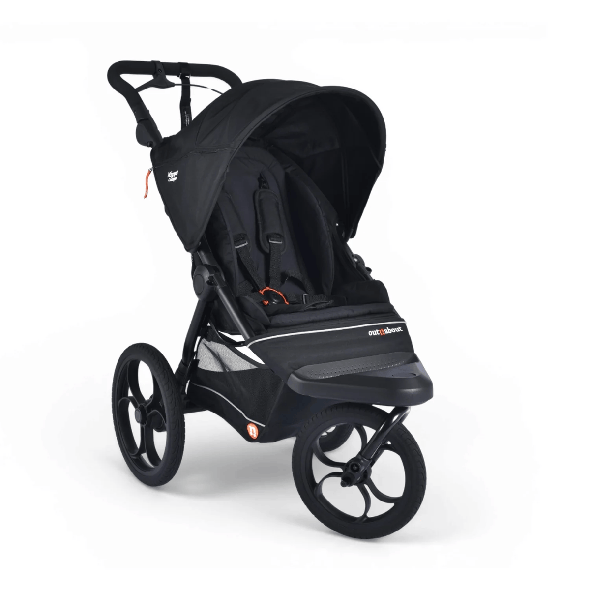 Out N About Nipper Compact Front Rider Bundle - Black