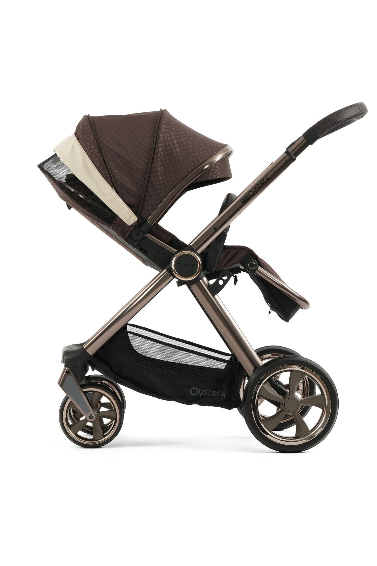 Oyster 4 Luxury (CabrioFix i-Size) Travel System - Brown Raven