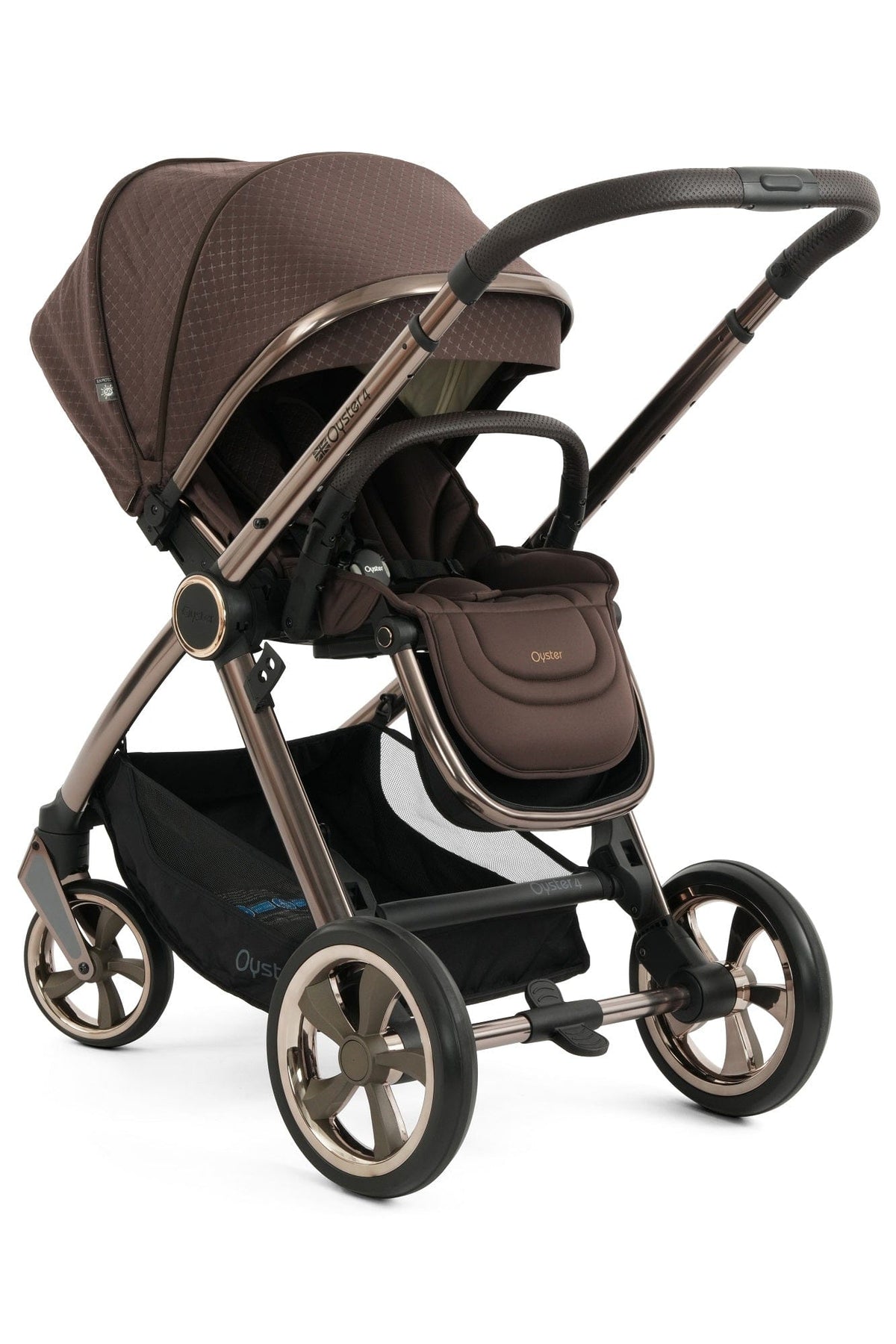 Oyster 4 Luxury (CabrioFix i-Size) Travel System - Brown Raven
