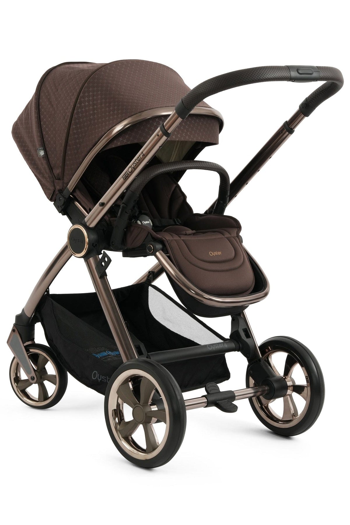 Oyster 4 Luxury (CabrioFix i-Size) Travel System - Brown Raven