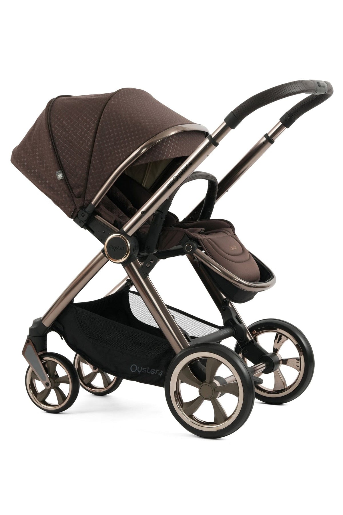 Oyster 4 Luxury (CabrioFix i-Size) Travel System - Brown Raven