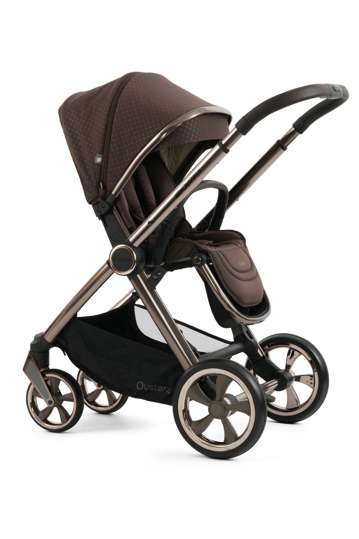 Oyster 4 Luxury (CabrioFix i-Size) Travel System - Brown Raven