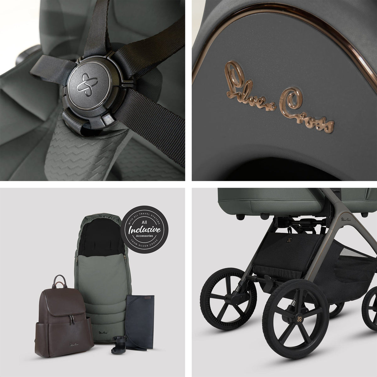 Silver Cross Cove (Cloud T Plus) Travel System - Pewter/Mirage Grey