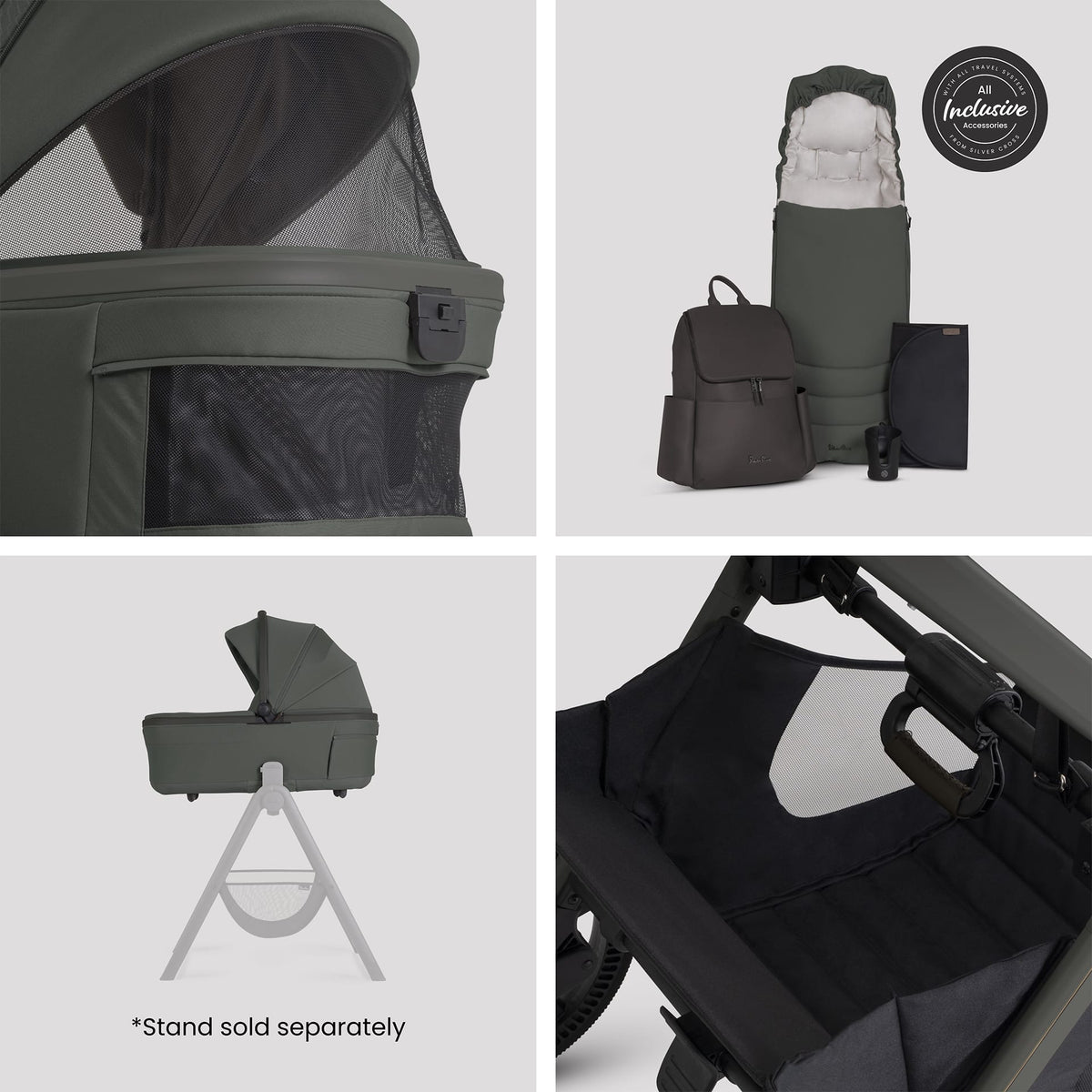 Silver Cross Cove 2 Ultimate 360 Family Travel System - Pewter