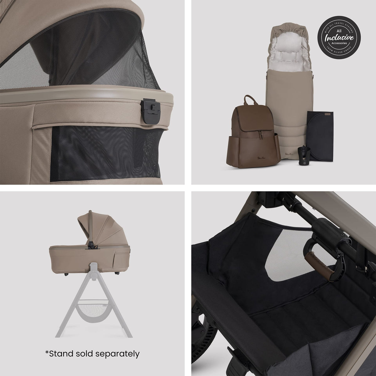Silver Cross Cove 2 Ultimate 360 Travel System - Champagne