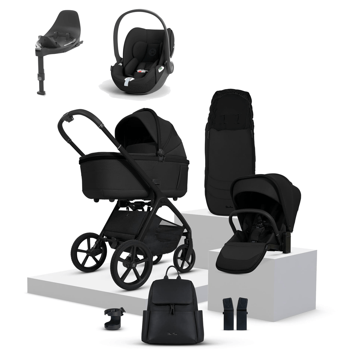 Silver Cross Cove (Cloud T) Travel System - Onyx