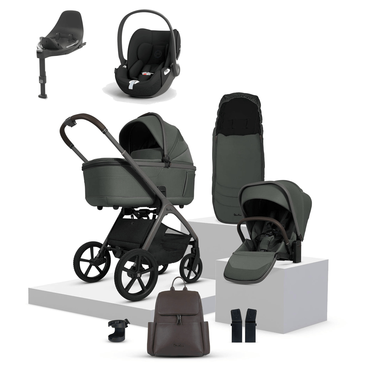 Silver Cross Cove (Cloud T) Travel System - Pewter
