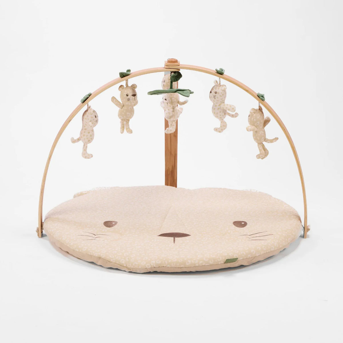 Tutti Bambini Luxury Wood & Muslin Playgym - Love Cats